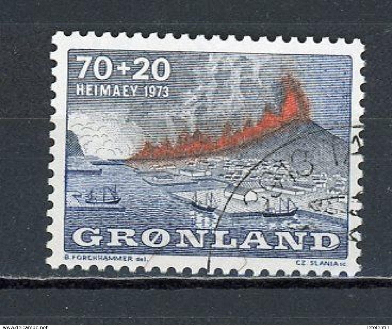 GROENLAND - POUR LES SINISTRÉS D'ISLANDE - N° Yvert 74 Obli - Used Stamps
