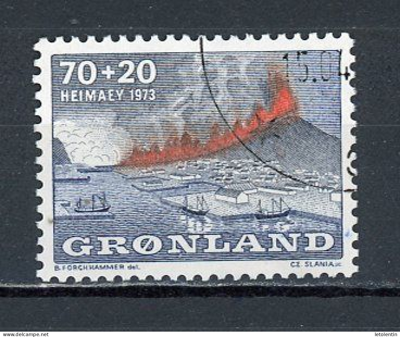 GROENLAND - POUR LES SINISTRÉS D'ISLANDE - N° Yvert 74 Obli - Used Stamps