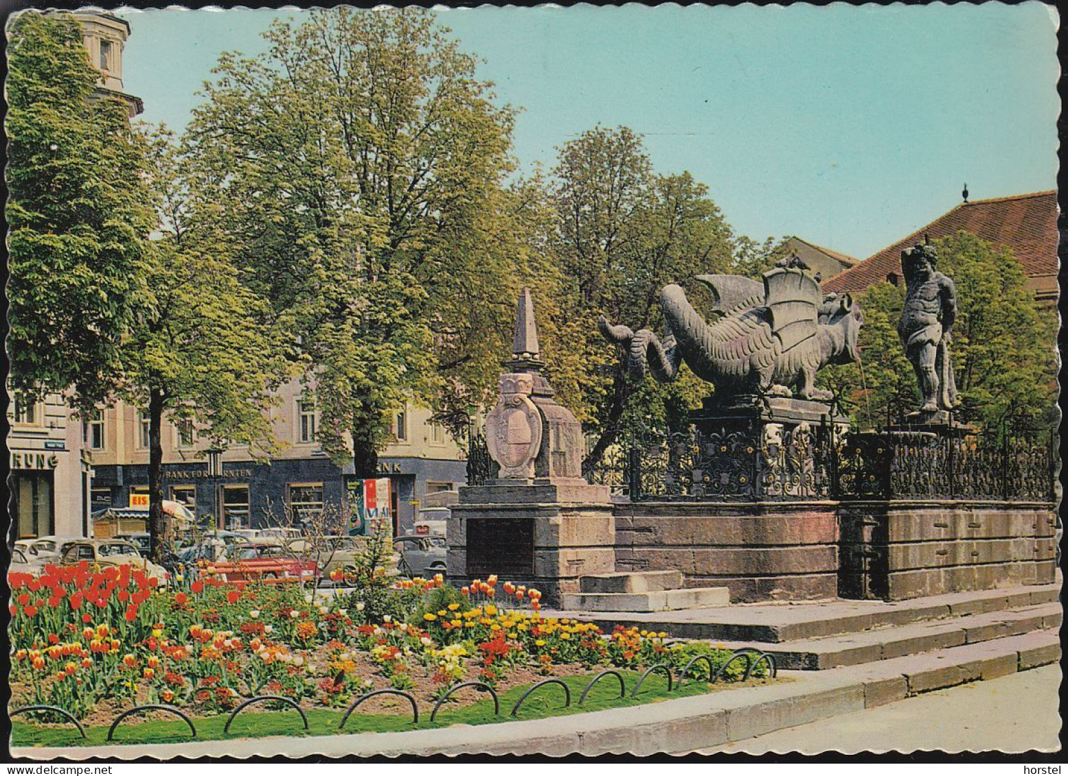 Austria - 9020 Klagenfurt Am Wörthersee - Lindwurmbrunnen - Cars - VW Käfer ( 60er Jahre) Nice Stamp - Klagenfurt