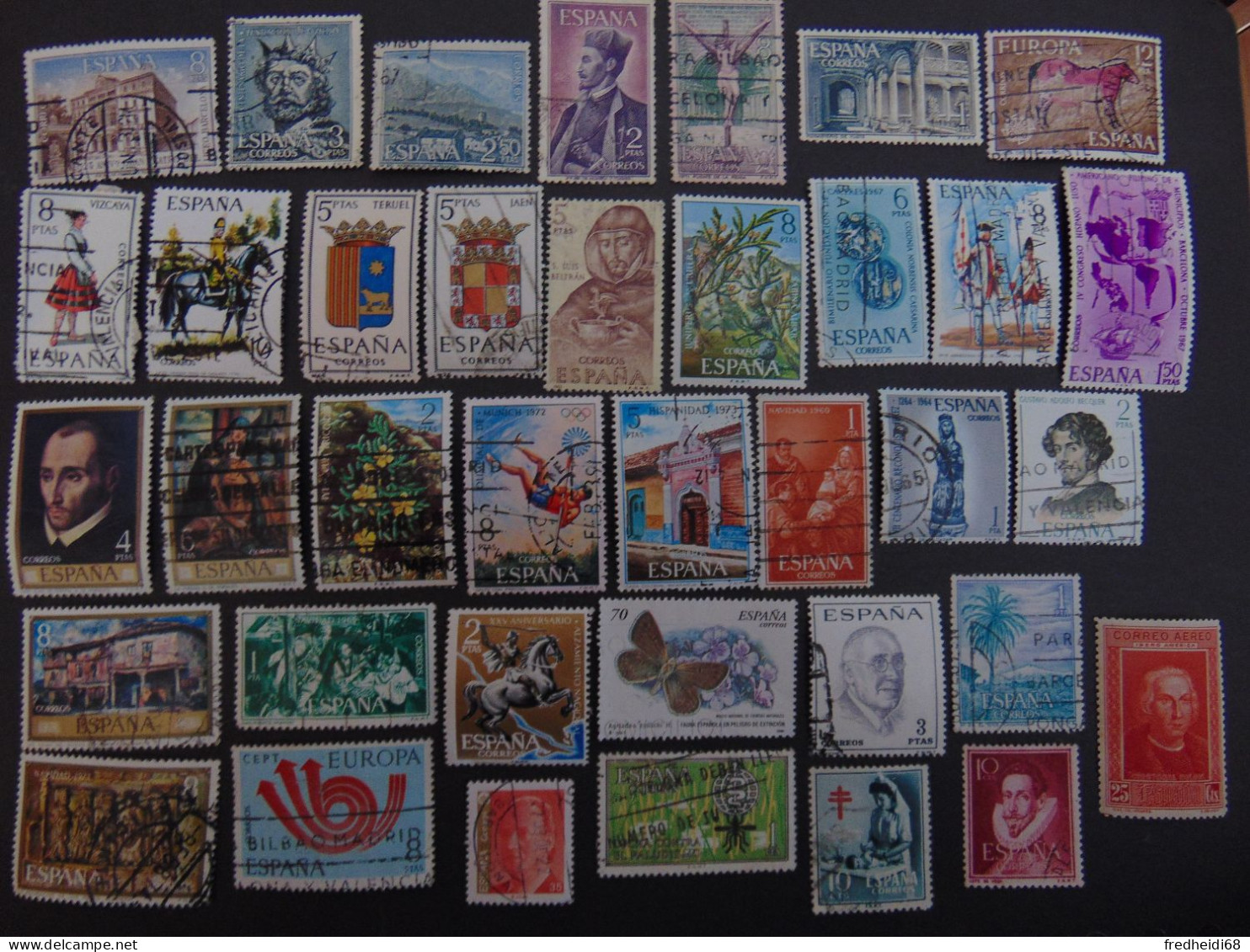 Très Beau Petit Lot De Timbres Oblitérés Avec Timbres-télégraphes, Poste Aérienne, Etc... (6 Photos) - Sammlungen