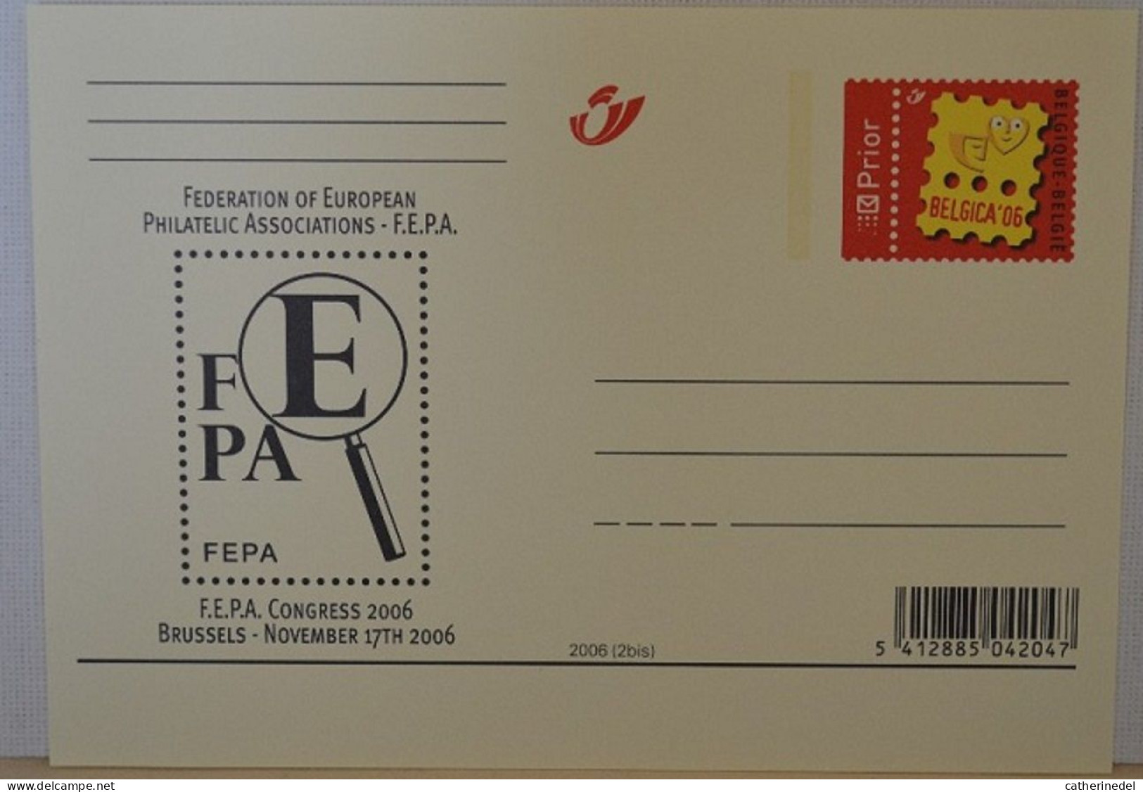 Année 2006 - CA159/BK159-BK158 - FEPA - Illustrated Postcards (1971-2014) [BK]