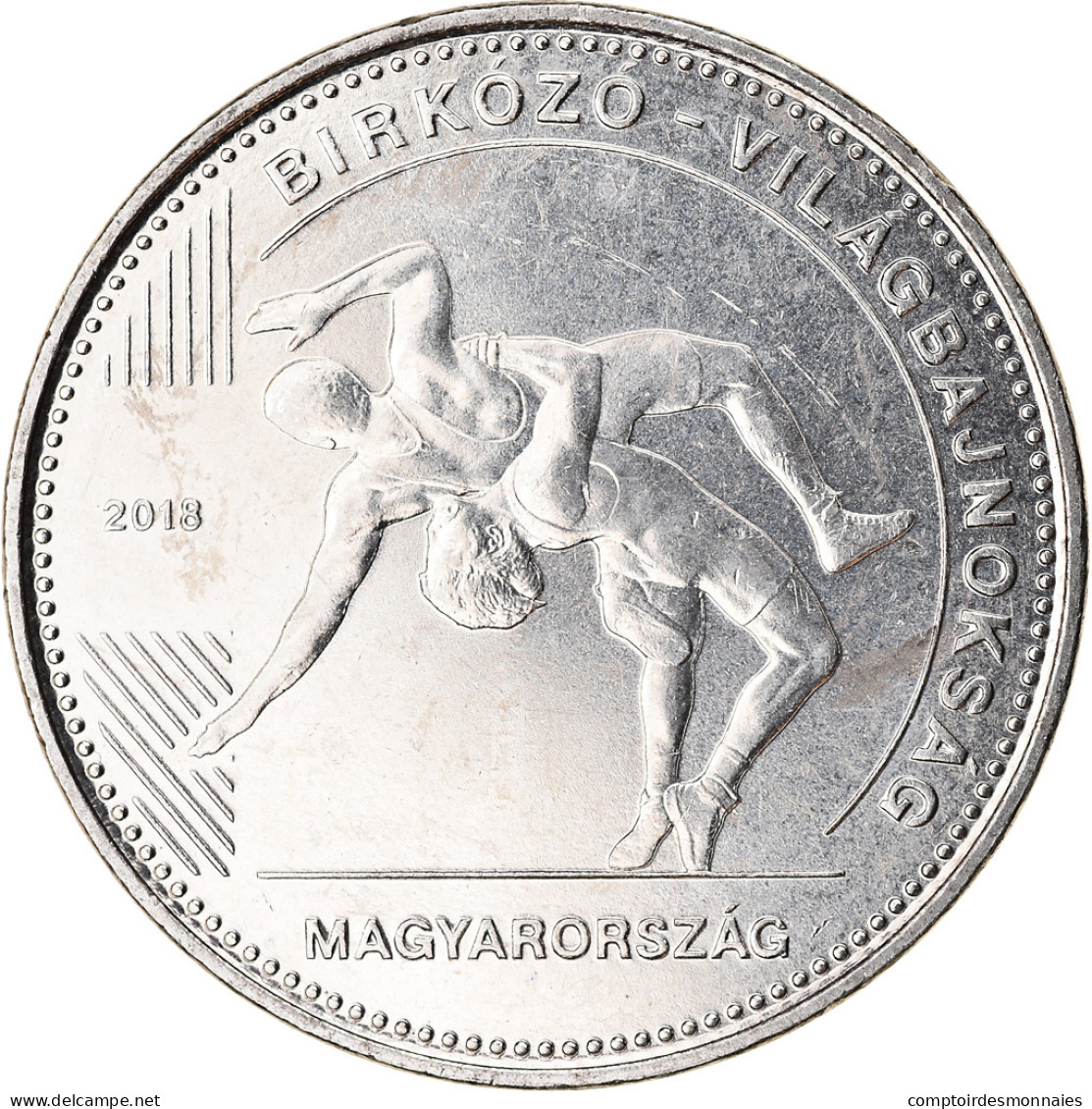 Monnaie, Hongrie, 50 Forint, 2018, Budapest, Championnat Du Monde De Lutte, SPL - Hongrie