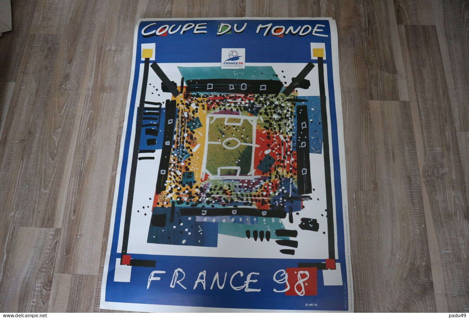 Affiche Originale COUPE DU MONDE FRANCE 1998  N. LE GALL - Affiches