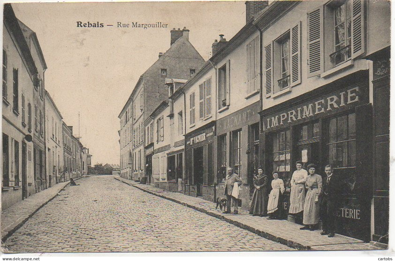 77 REBAIS  - Rue Margouiller  (imprimerie) - Rebais