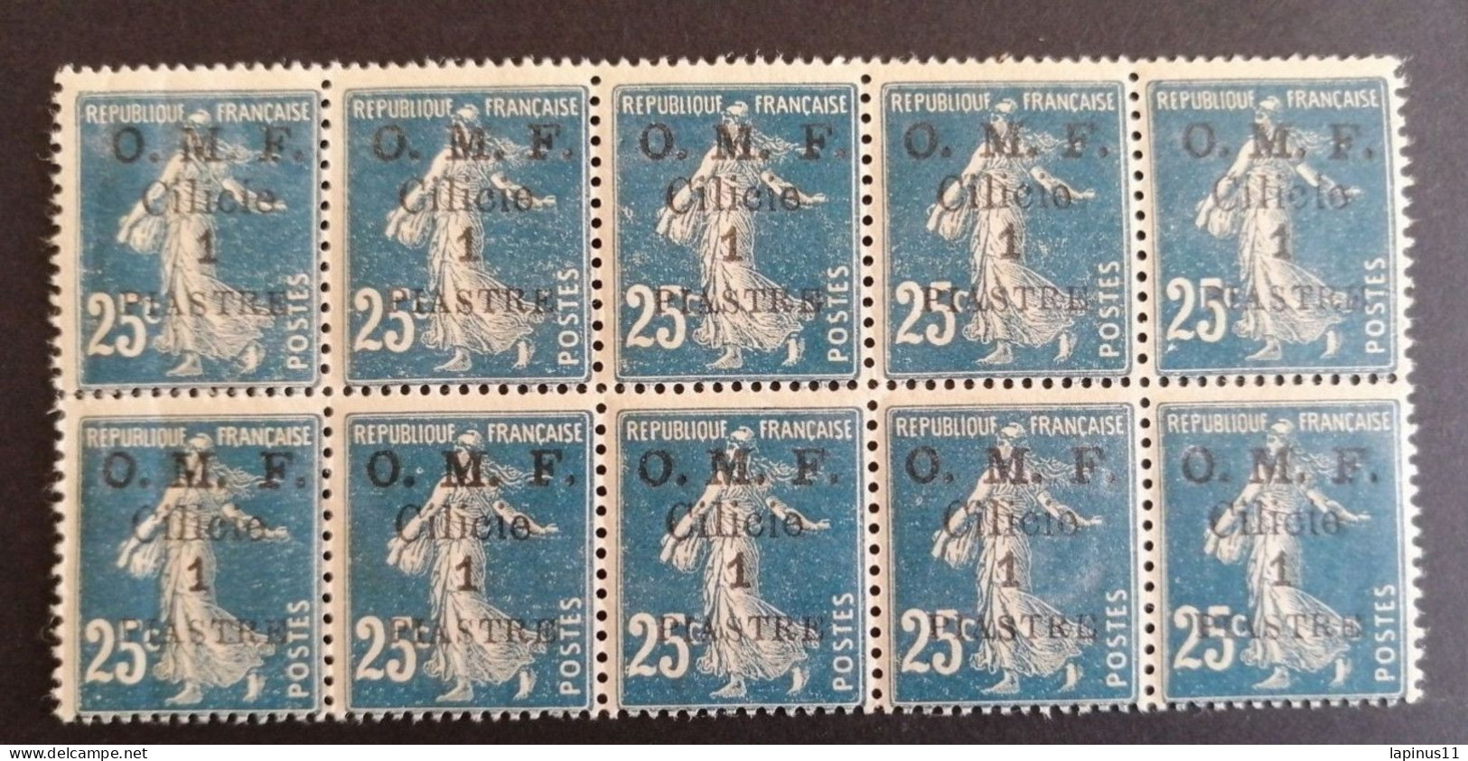 TURKEY CILICIE 1920 OMF CAT. YVERT N.83 BLOCK 10 STAMPS MNH - ...-1858 Prefilatelia