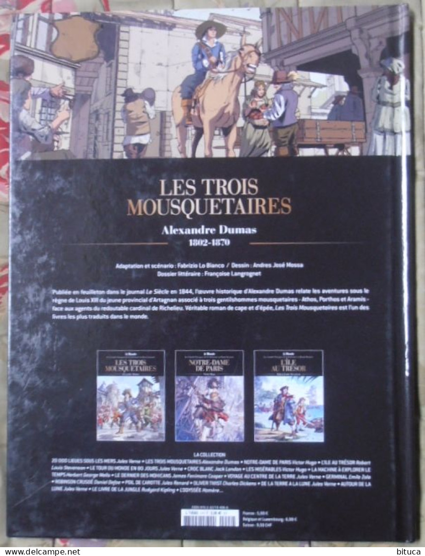 BD LES 3 MOUSQUETAIRES ALEXANDRE DUMAS GLéNAT LE MONDE - Autres & Non Classés