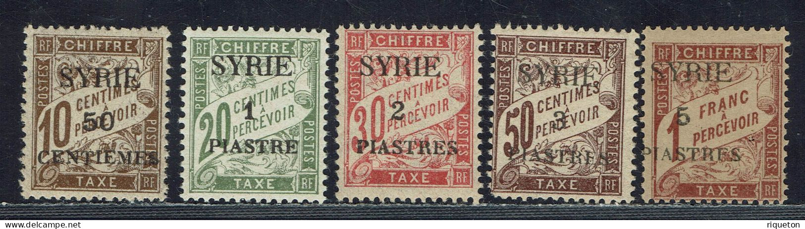 Syrie. T. Taxe N° 22/26* TB. - Timbres-taxe