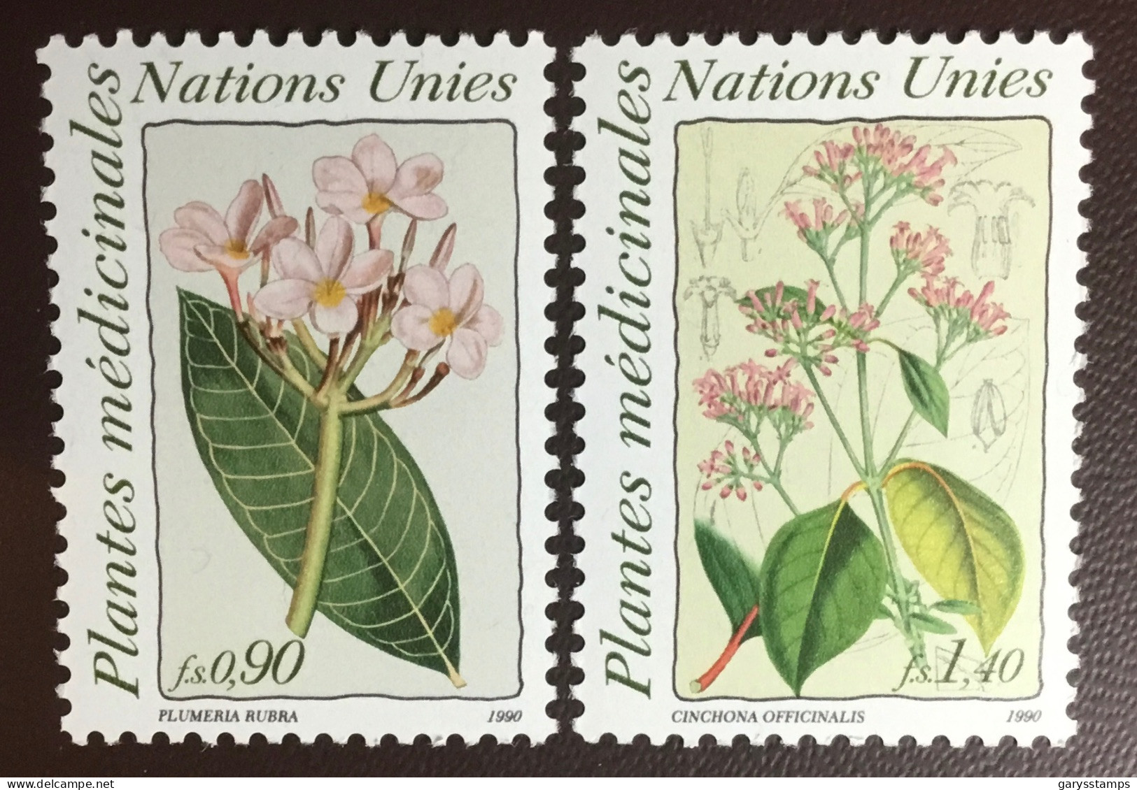 United Nations Geneva 1990 Medicinal Plants MNH - Plantas Medicinales