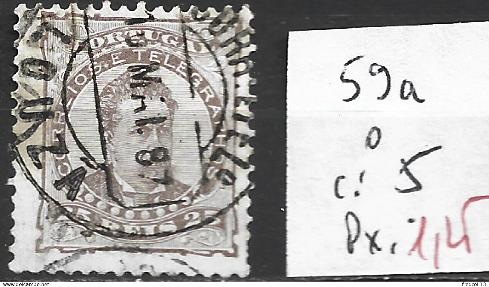 PORTUGAL 59a Oblitéré Côte 5 € - Used Stamps