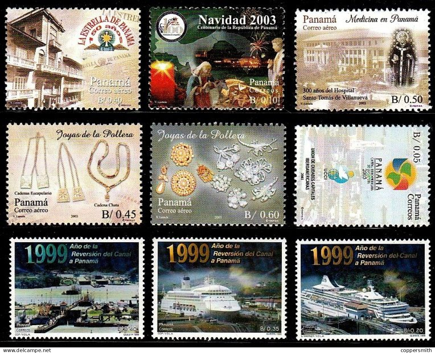 (056-61) Panama / 1998-2003 / Small / Petit Lot / Kleines Los  ** / Mnh  Michel Ex 1833-1909 - Panamá