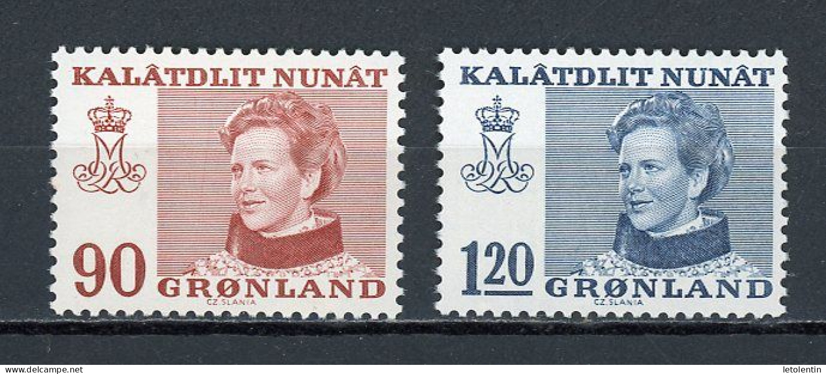 GROENLAND - MARGRETHE II - N° Yvert 78+79 ** - Unused Stamps