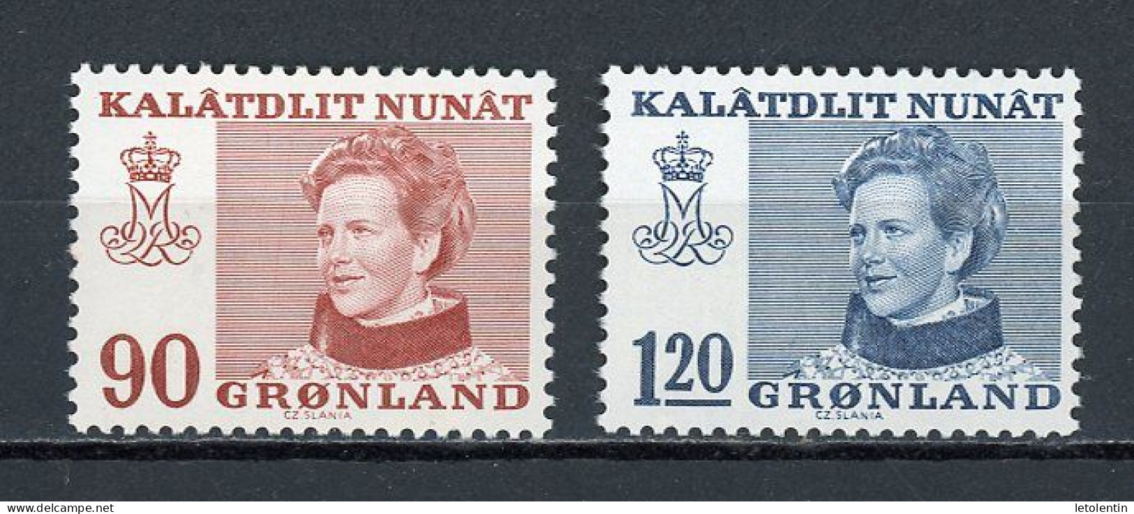 GROENLAND - MARGRETHE II - N° Yvert 78+79 ** - Nuevos