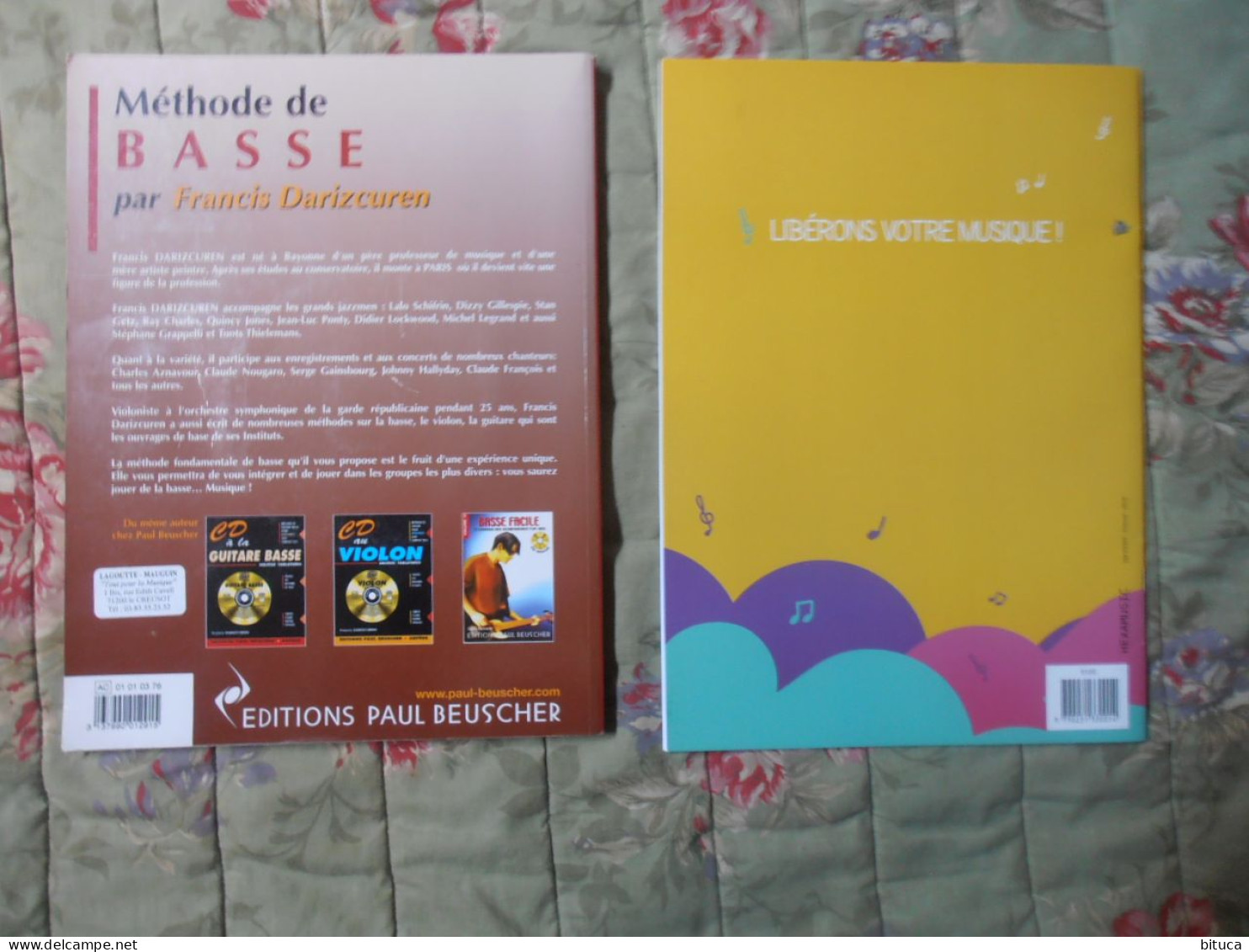 METHODE GUITARE BASSE DU BLUES AU HARD ROCK  EDITIONS PAUL BEUSCHER LIVRE + CD + CAHIER DE MUSIQUE (PARTITIONS) - Música