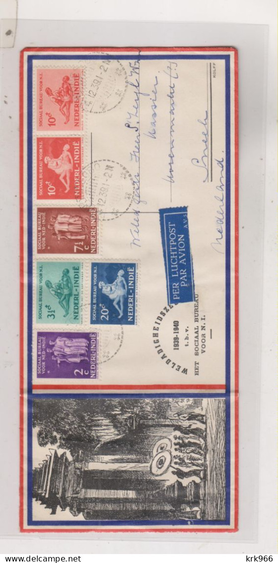 NETHERLANDS INDIES 1939 Nice Airmail Cover To Netrherlands - Niederländisch-Indien