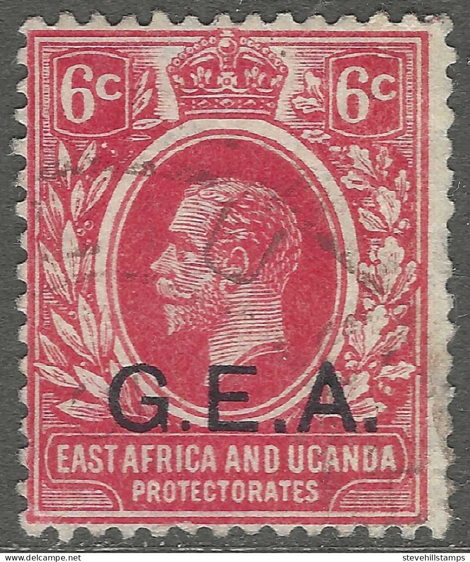 Tanganyika. 1917 Stamps Of East Africa And Uganda O/P GEA. 6c Used. SG 48. M3093 - Tanganyika (...-1932)