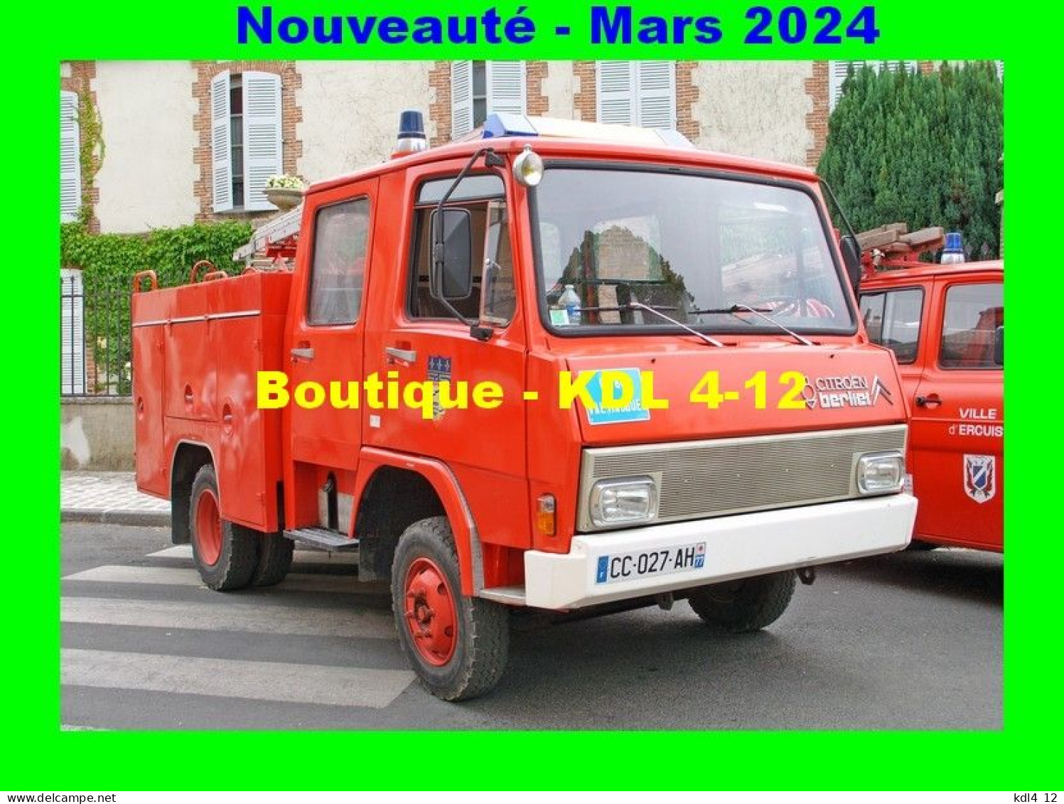 AL SP 228 - Fourgon Pompe Tonne Léger Berliet-Citroën "Dauphin" - SEZANNE - Marne - Sapeurs-Pompiers