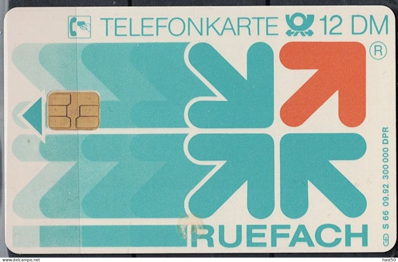 BRD FGR PFA -  S-SERIES : S66 S66 09.92 Ruefach USED -  1992 - S-Reeksen : Loketten Met Reclame Van Derden