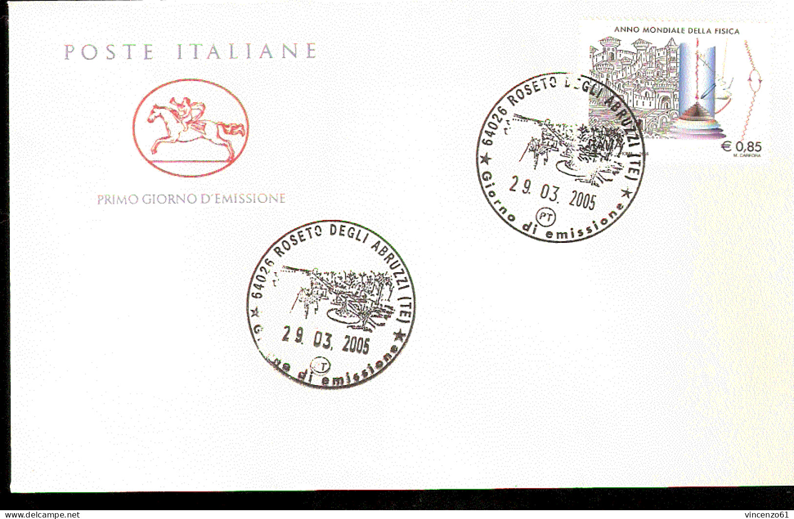 2005 ANNULLO FDC Anno Mondiale Della Fisica. - Physique