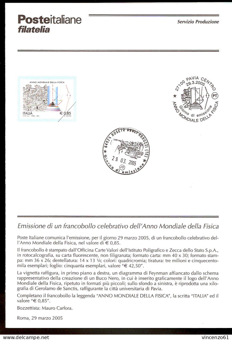 2005 Bollettino  Anno Mondiale Della Fisica. - Fisica