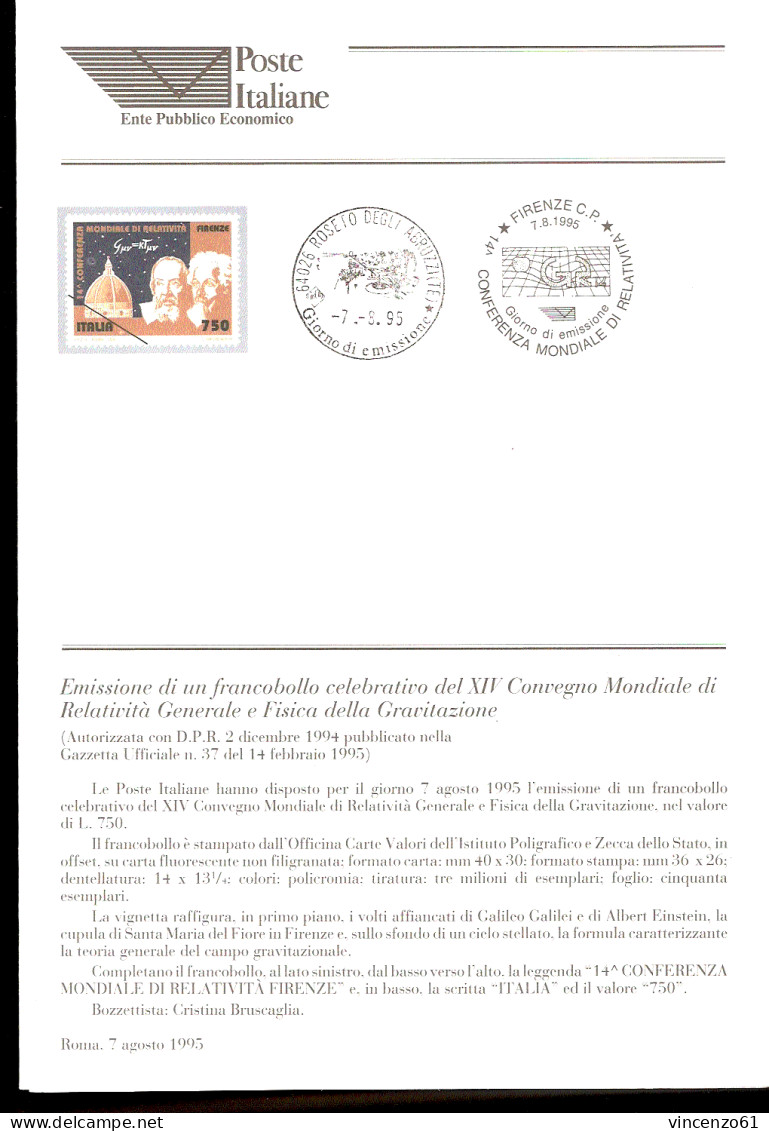 1995 Bollettino 14° Convegno Mondiale Di Relatività Generale E Fisica Della Gravitazione. - Physique