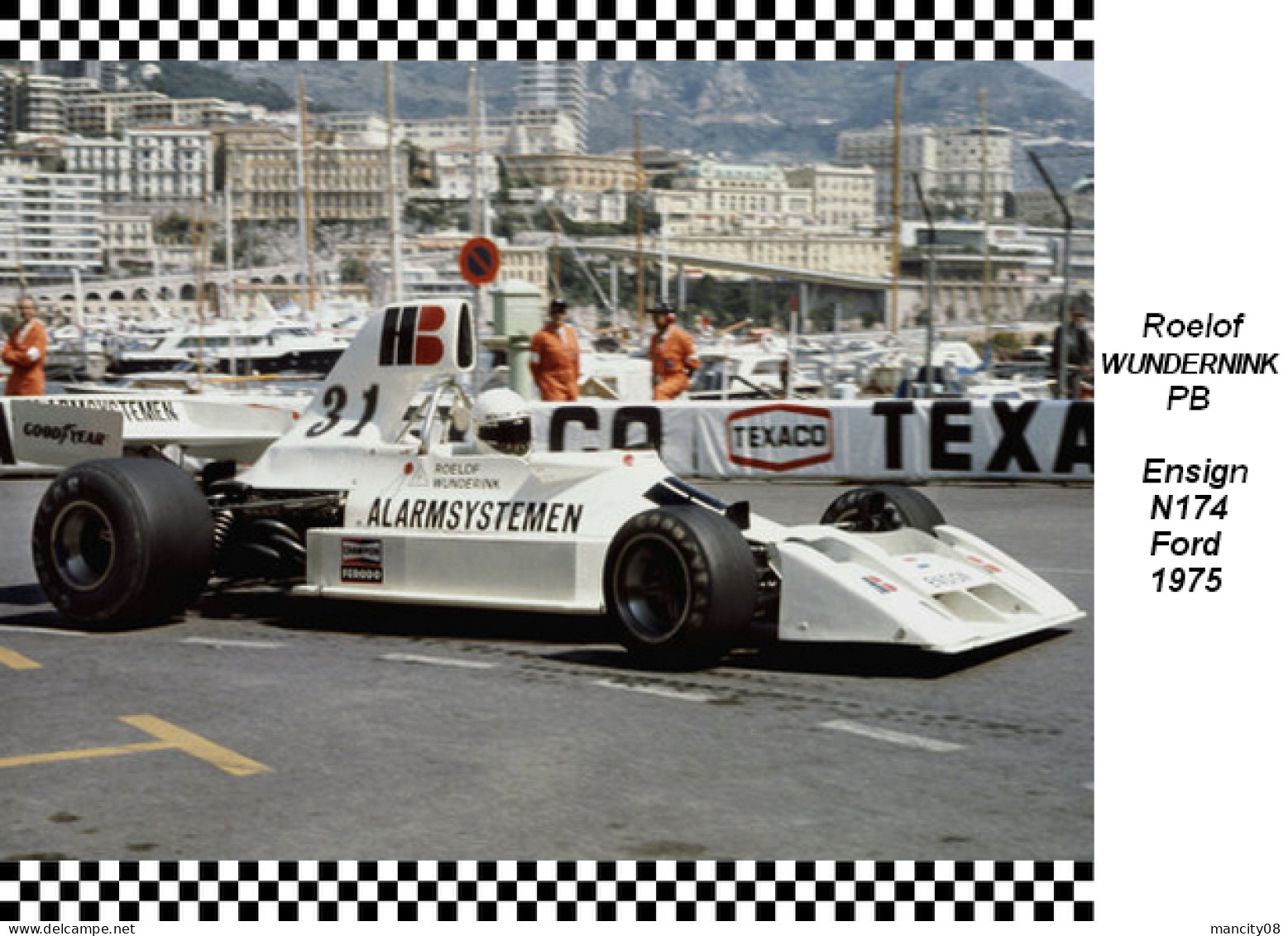 Roelof Wudernink  -  Ensign  N174  1975 - Grand Prix / F1