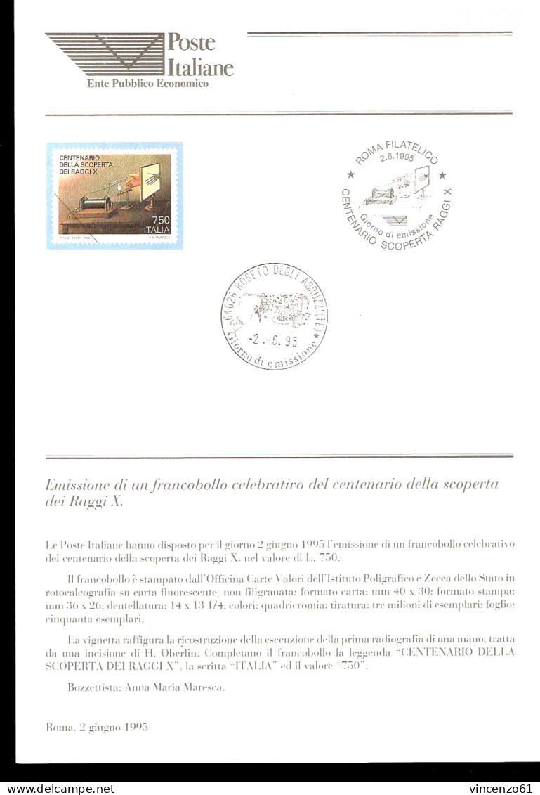 1995 Bollettino Centenario Della Scoperta Dei Raggi X. - Fisica