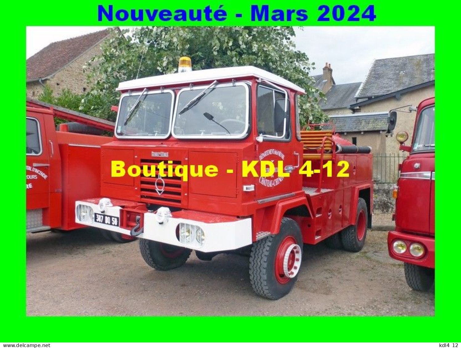 AL SP 231 - Camion Citerne Feux De Forêt Lourd Berliet GBK 18 4x4 - MOULINS-ENGILBERT - Nièvre - Sapeurs-Pompiers