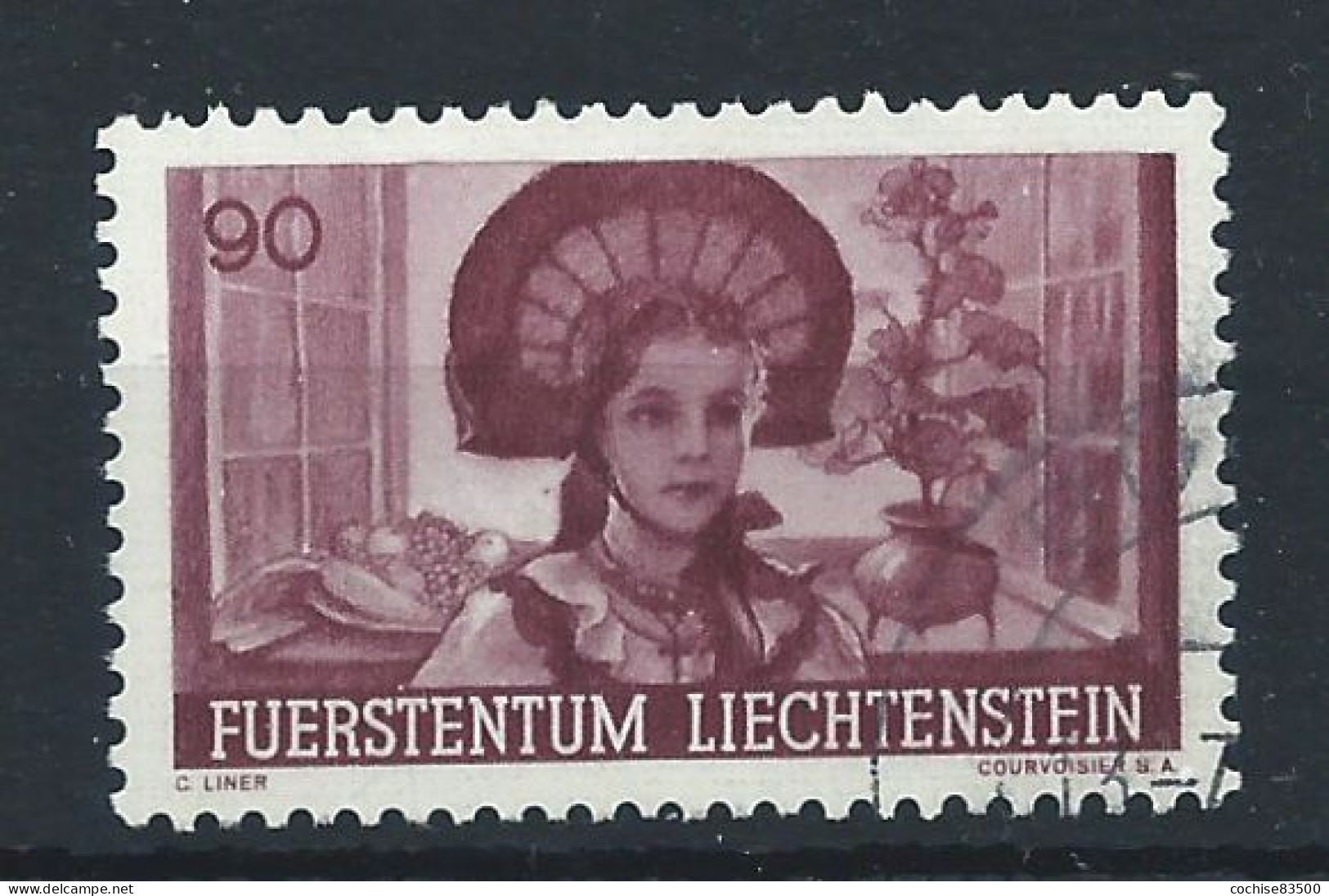 Liechtenstein N°171 Obl (FU) 1941 - Jeune Fille En Costume National - Gebraucht