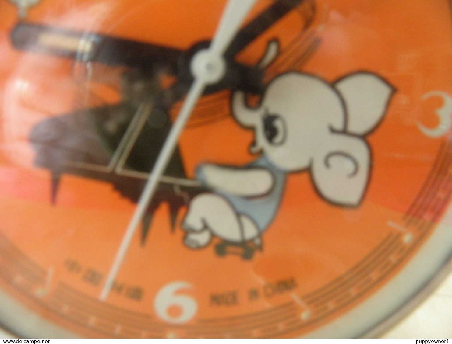 Vintage Réveil Avec Bras D'éléphant Mobile Fonctionne, Bon état - Alarm Clocks