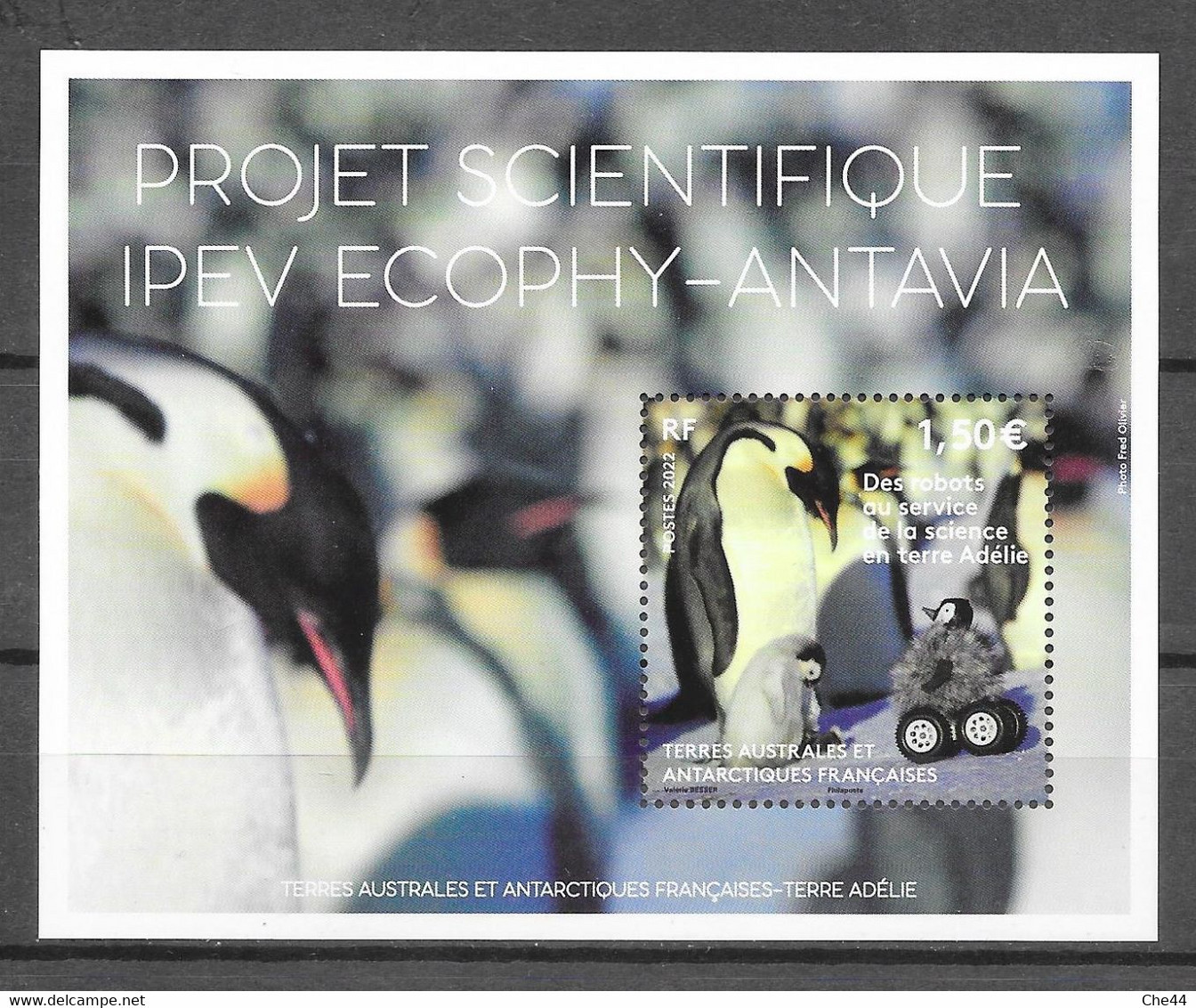 Bloc Feuillet : Projet Scientifique : Manchot Empereur. N°1001 Chez YT. - Pinguïns & Vetganzen