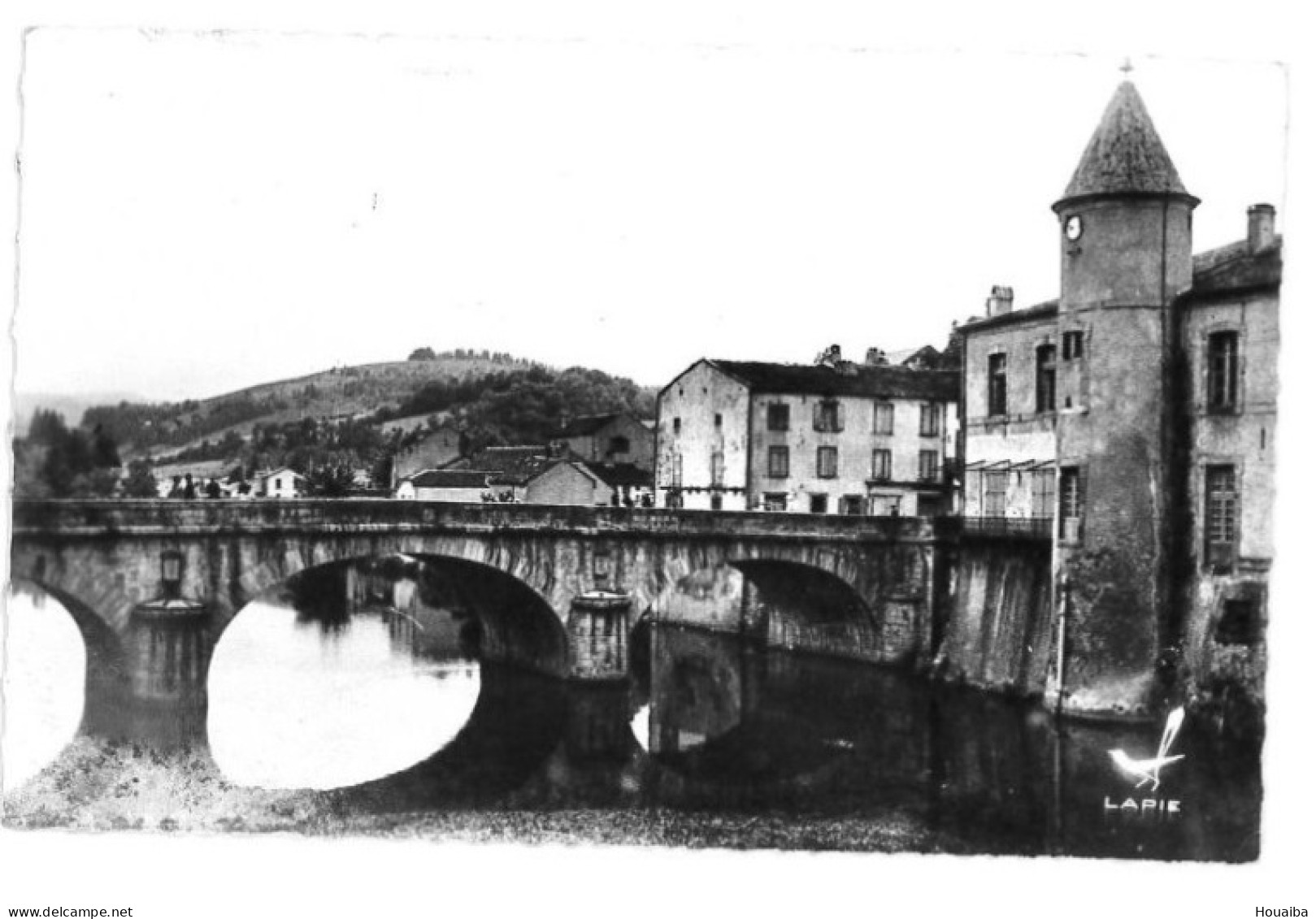 CPSM - Pont Neuf Et Mairie - Brassac (81) - Brassac