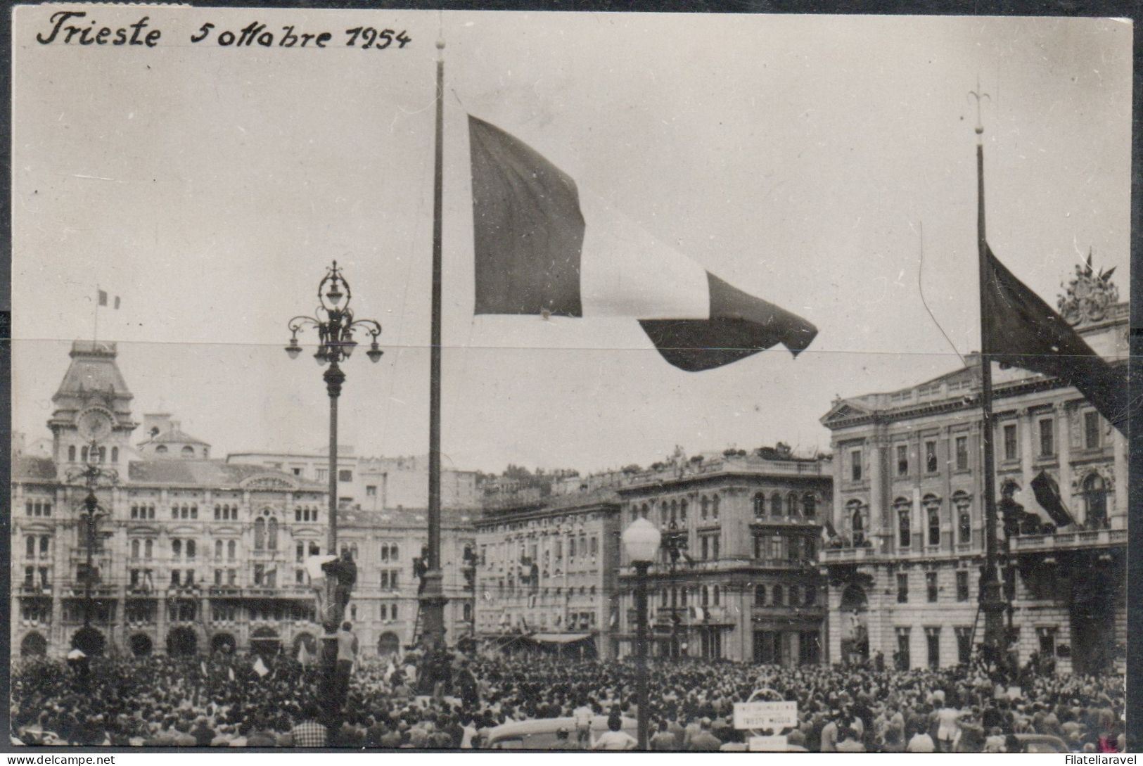 Trieste A - 1950/54 Lettera Raccomandata Espresso Da Trieste A Salerno + Cartolina Viaggiata Da Trieste A Trento 1954 - Marcofilie