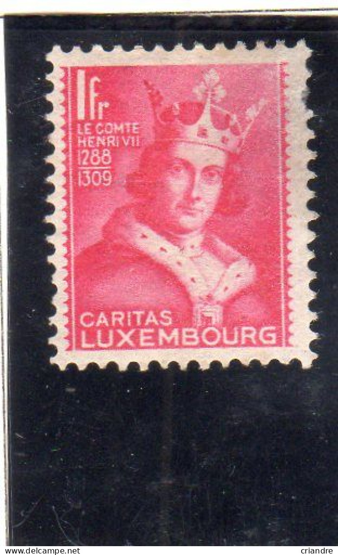 Luxembourg ,année 1933 (Effigie Henri VII) N°246** - Nuevos