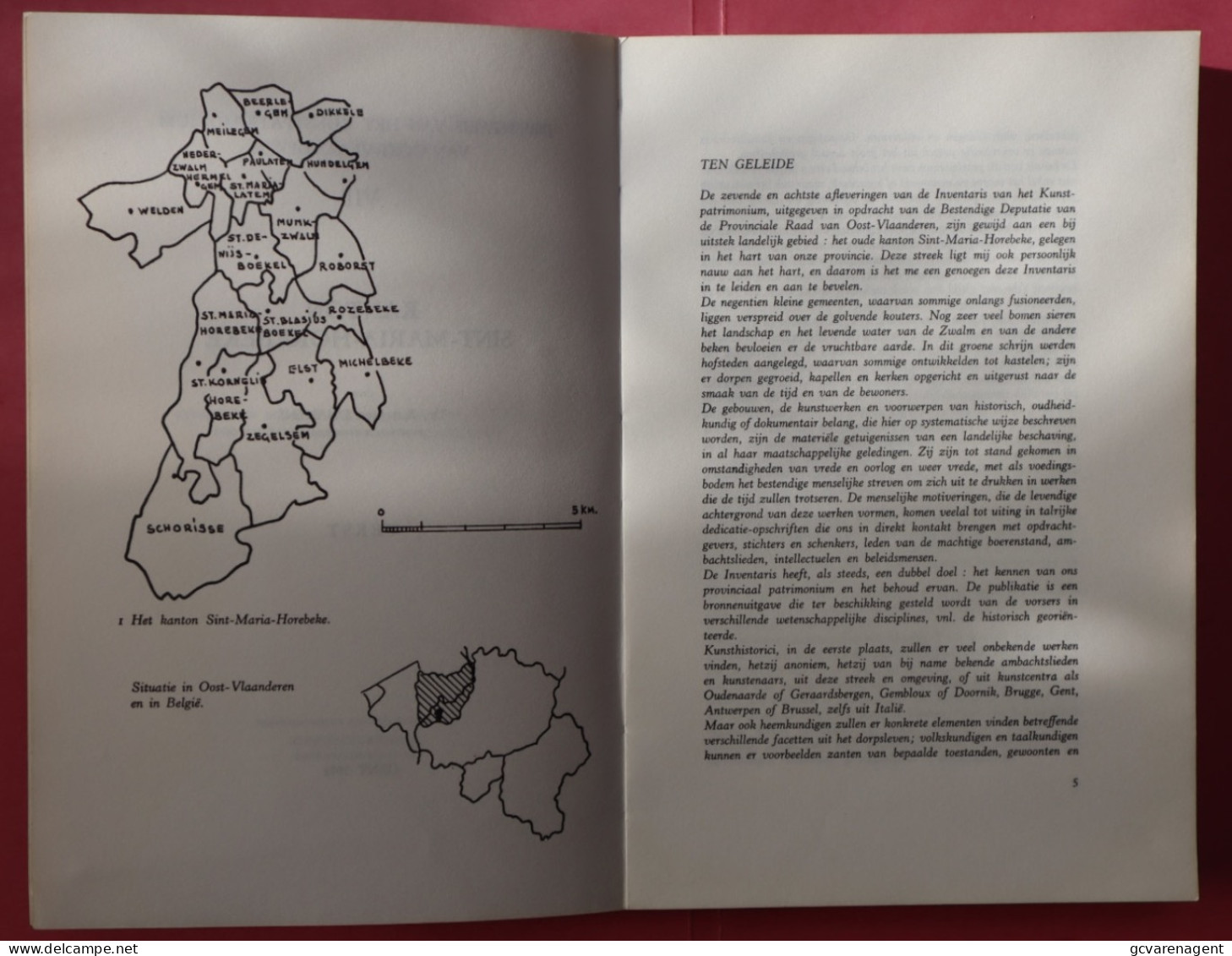 KANTON SINT MARIA HOREBEKE  - Dr. ELISABETH DHANENS 1971   - ZIE BESCHRIJF EN AFBEELDINGEN - Horebeke