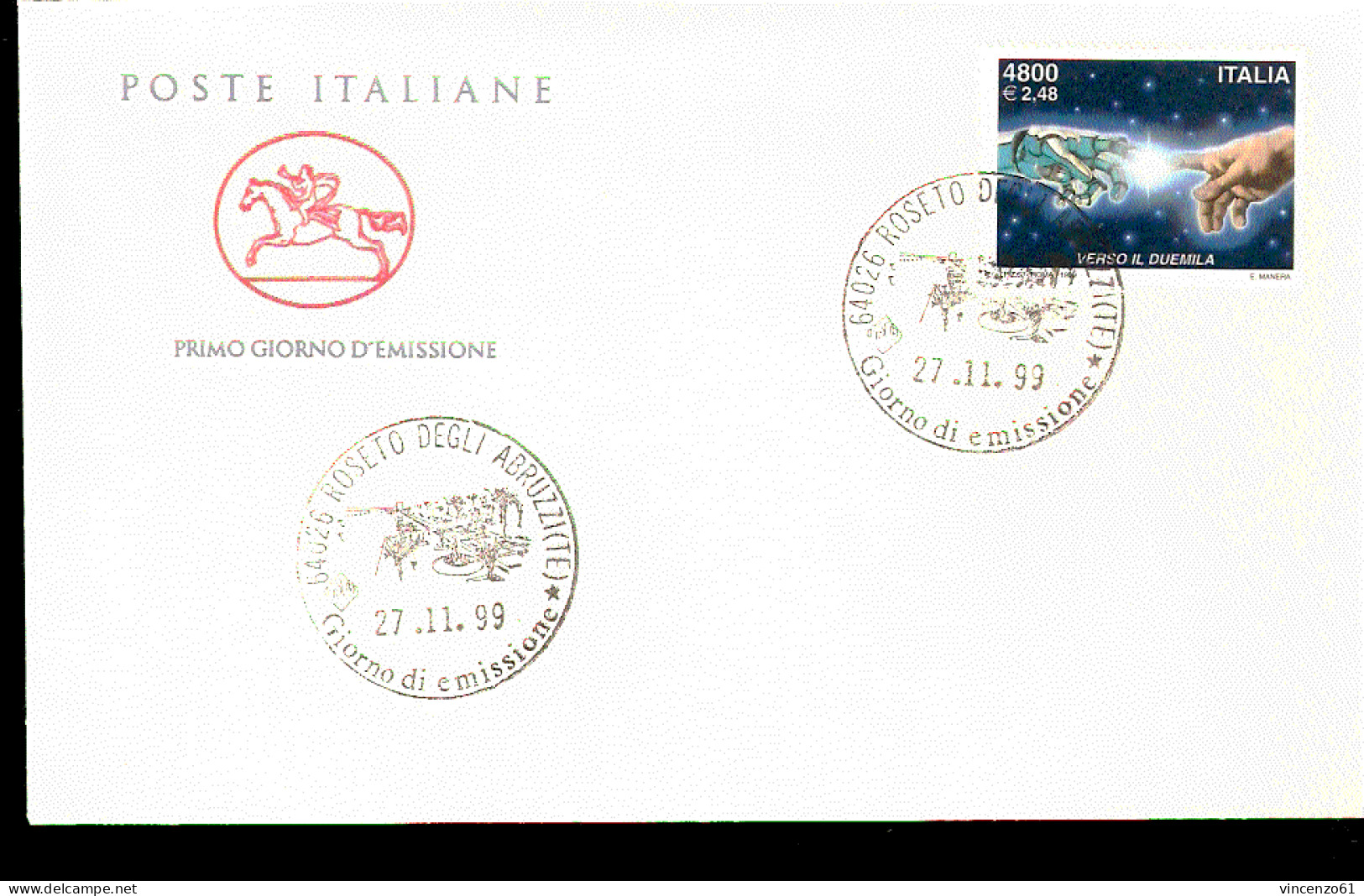 1999 ANNULLO FDC Preparazione Al Giubileo. - Elektrizität