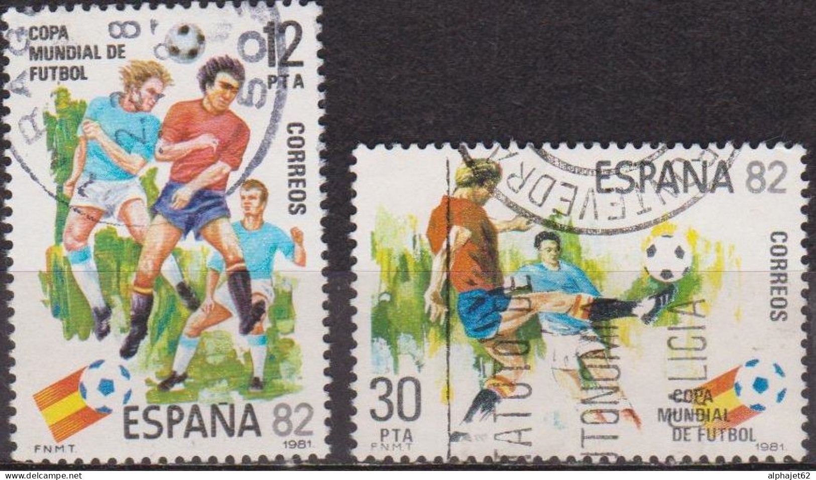 Sport Olympique - ESPAGNE - Football - Coupe Du Monde Espana 82 - N° 2241-2242 - 1981 - Usados