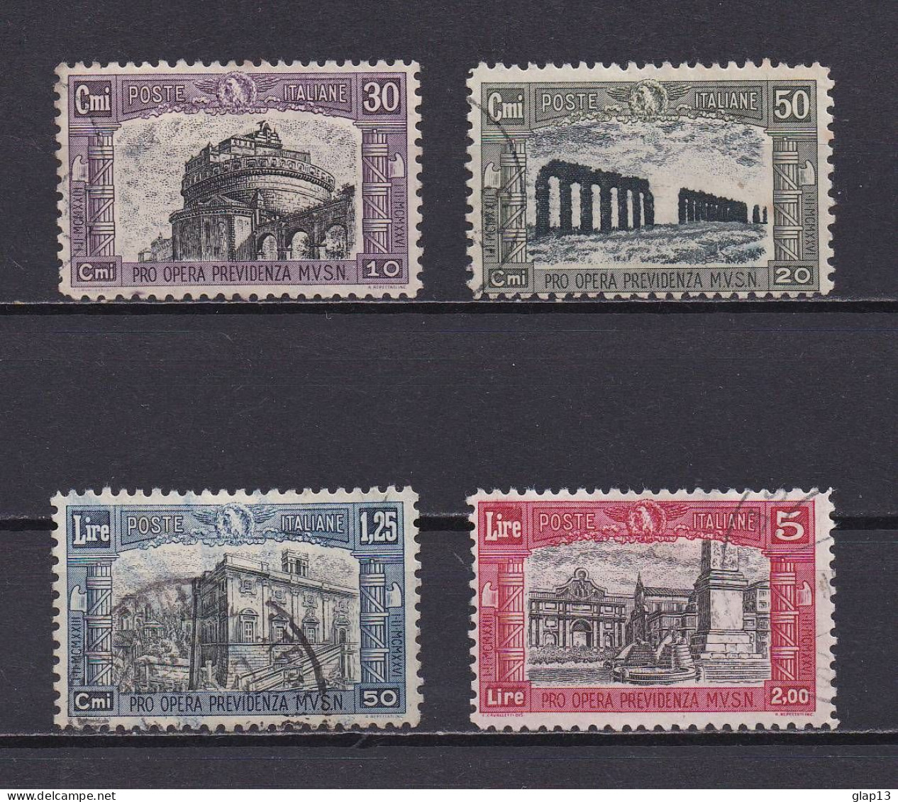 ITALIE 1928 TIMBRE N°209/12 OBLITERE BIENFAISANCE - Oblitérés