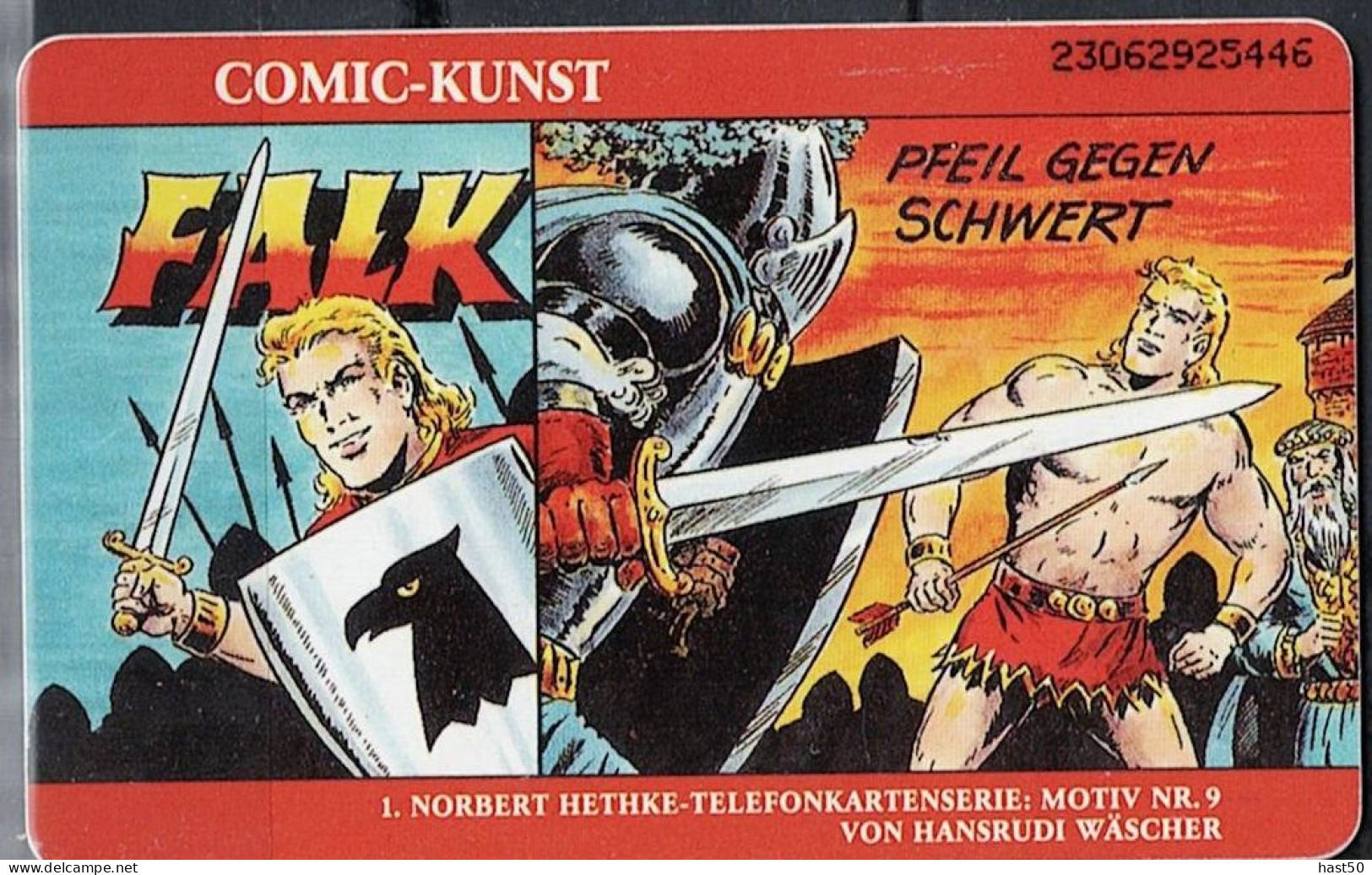 Deutschland -  S-SERIES : Comic-Kunst Falk  ( Nr.9) USED -  1993 - S-Series : Tills With Third Part Ads