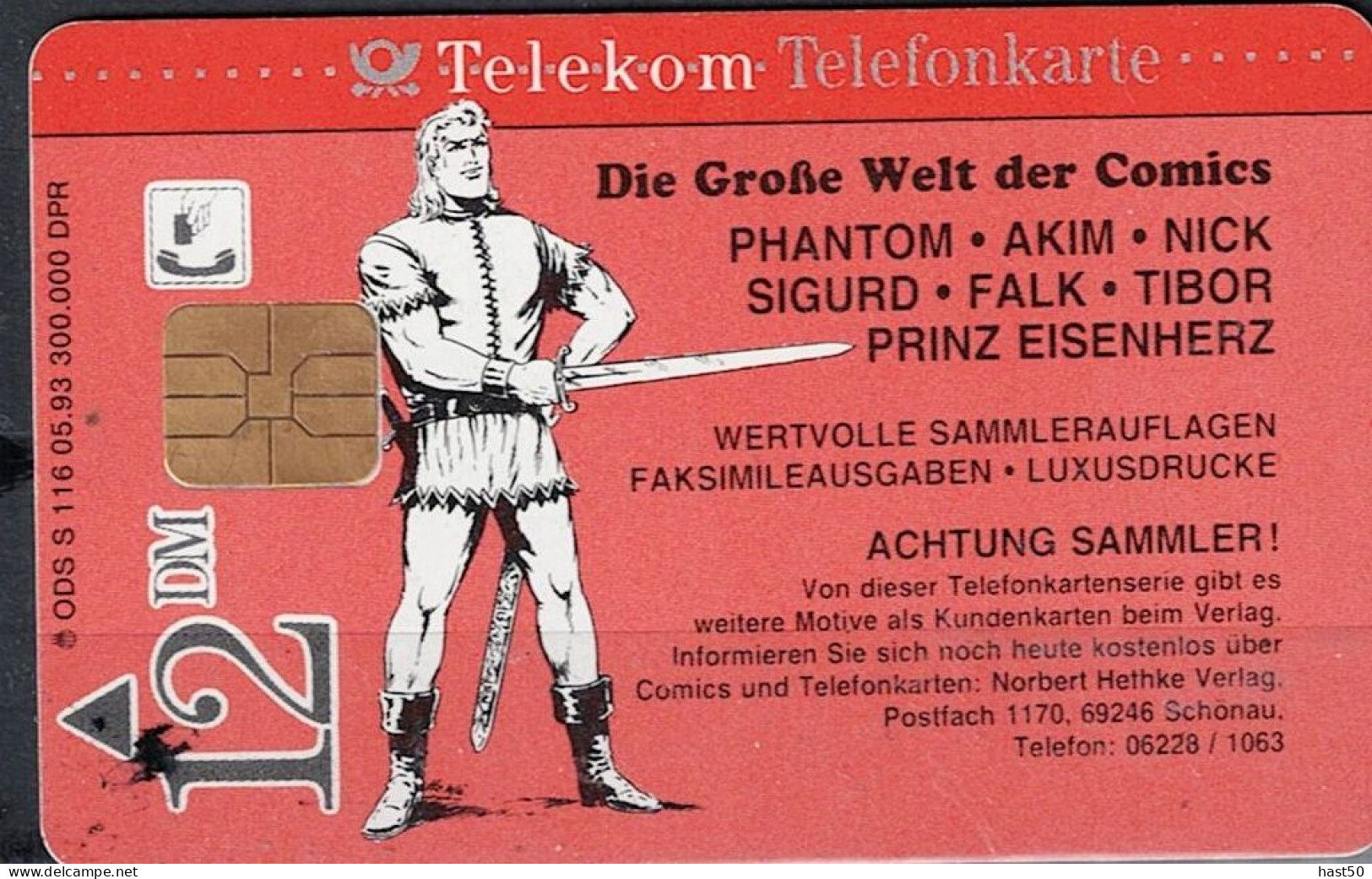 Deutschland -  S-SERIES : Comic-Kunst Falk  ( Nr.9) USED -  1993 - S-Reeksen : Loketten Met Reclame Van Derden