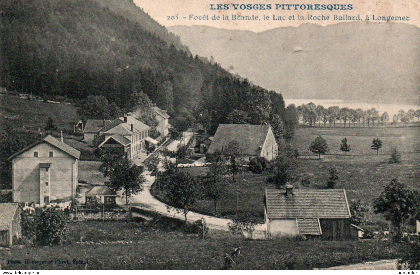 XONRUPT LONGEMER ( 88 ) - Foret De La Brande , Le Lac Et La Roche Baillard - Xonrupt Longemer