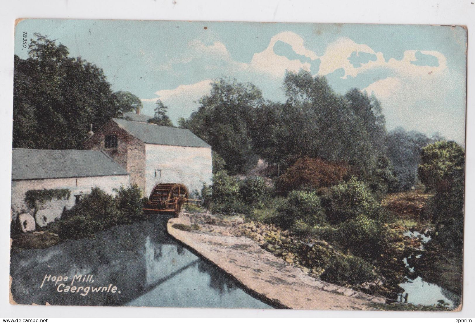 Wales Caergwrle Hope Mill Moulin Roue à Aubes - Denbighshire