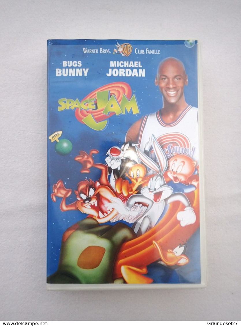 Cassette VHS Film SPACE JAM, Avec Michael Jordan, Bugs Bunny, Looney Tunes De Warner Bros - Dessins Animés