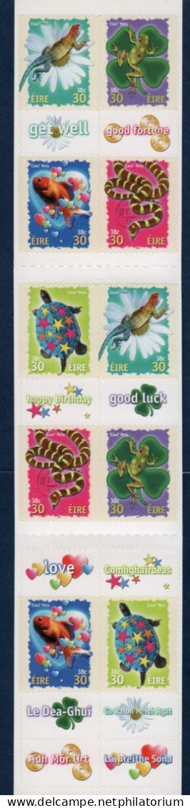 Eire, Irlande, **, Yv C 1313, Mi 1308 - 1312 HB, SG 1390a, Cool Pets, Carnet, Animaux Stylisés, - Postzegelboekjes