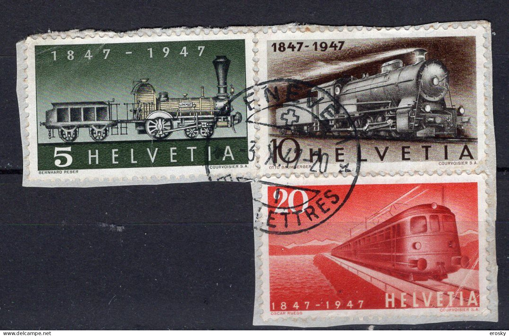 T1965 - SUISSE SWITZERLAND Yv N°441/43 - Oblitérés