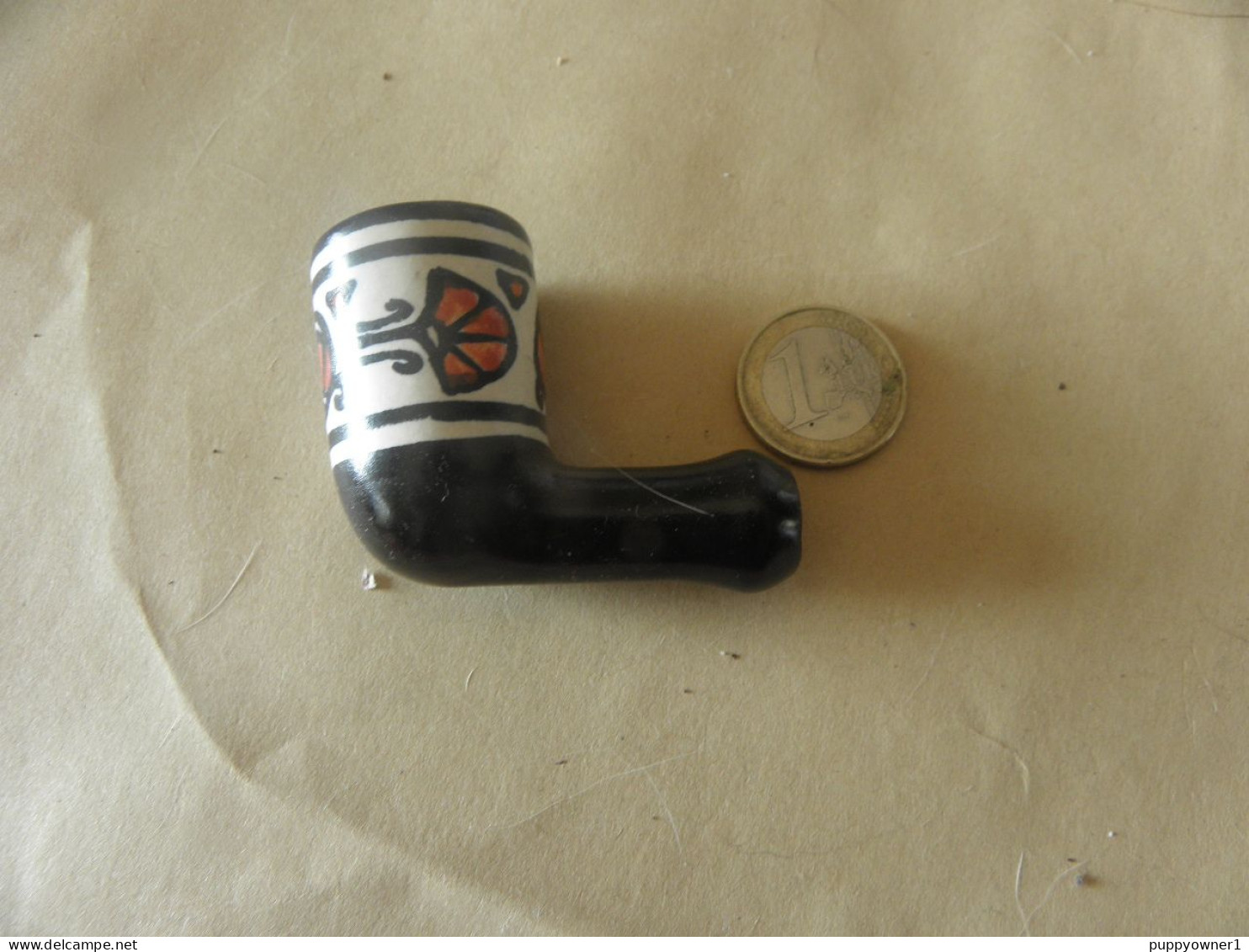 Vintage Pipe Bretagne En Ceramique - Pipes En Terre Et Porcelaine