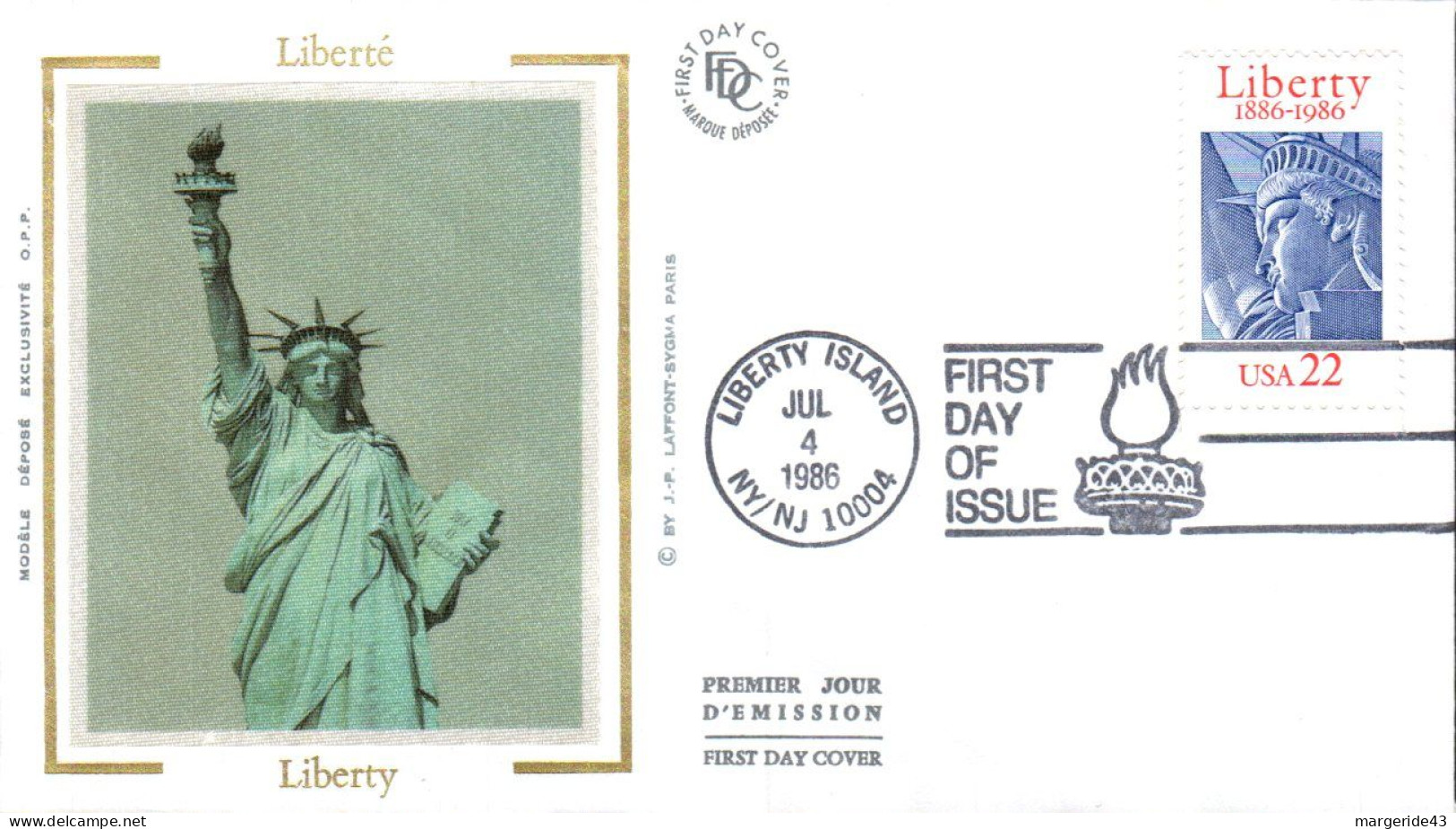 USA ETATS UNIS FDC 1986 STATUE DE LA LIBERTE - 1981-1990