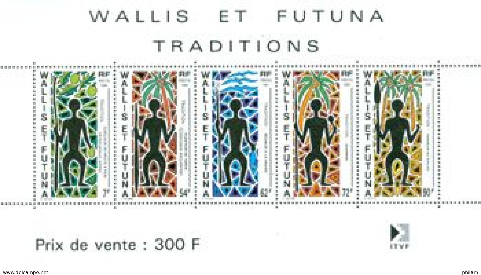 WALLIS ET FUTUNA 1991 - Traditions - BF - Blocks & Kleinbögen
