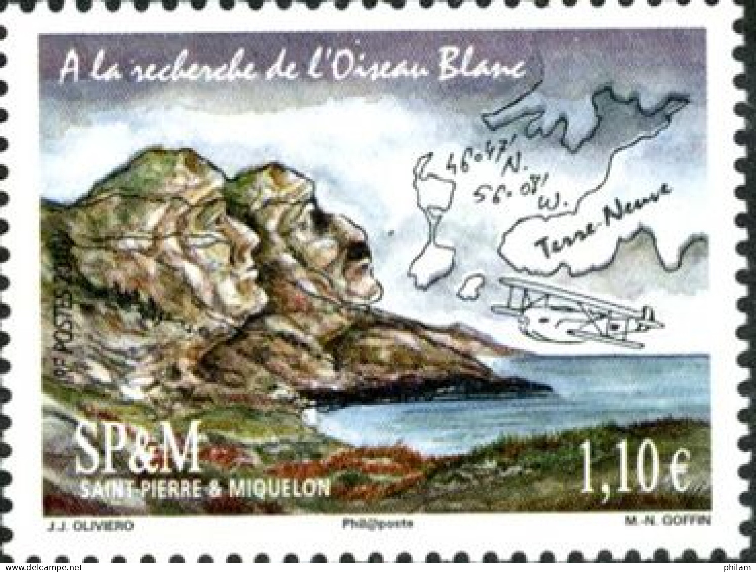 SAINT-PIERRE-ET-MIQUELON 2010 - A La Recherche De L'oiseau Blanc - 1 V. - Unused Stamps
