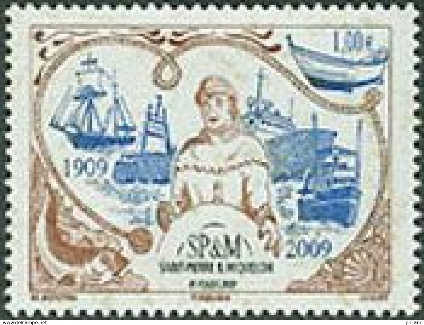SAINT-PIERRE & MIQUELON 2009 - Centenaire Du 1er Timbre -  1 V. - Unused Stamps