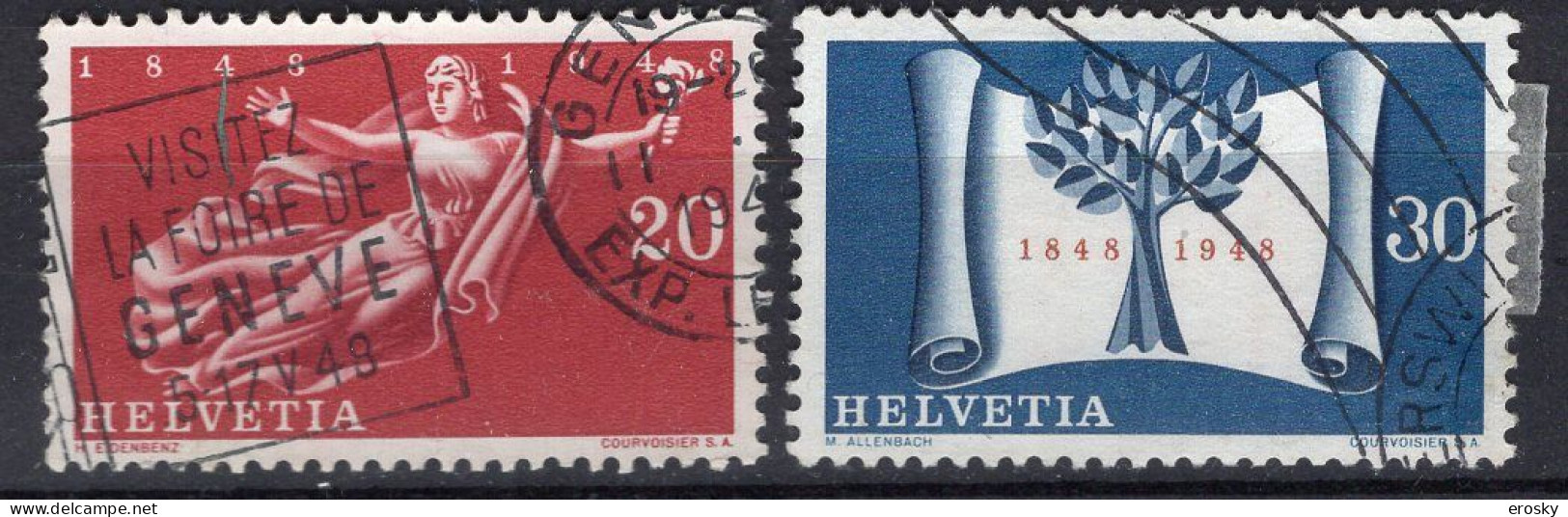 T1972 - SUISSE SWITZERLAND Yv N°455/56 - Oblitérés